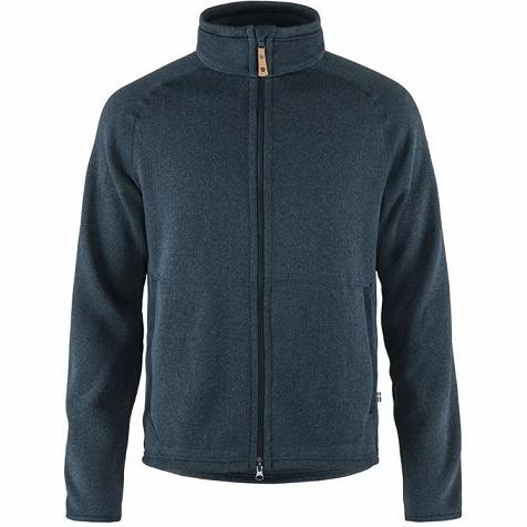 Fjallraven Men Övik Fleece Navy PH238036 Philippines